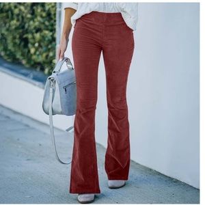 08 Boho Flare High-Rise Pull-on Stretch Rust